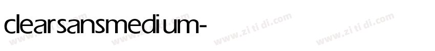 clearsans medium字体转换